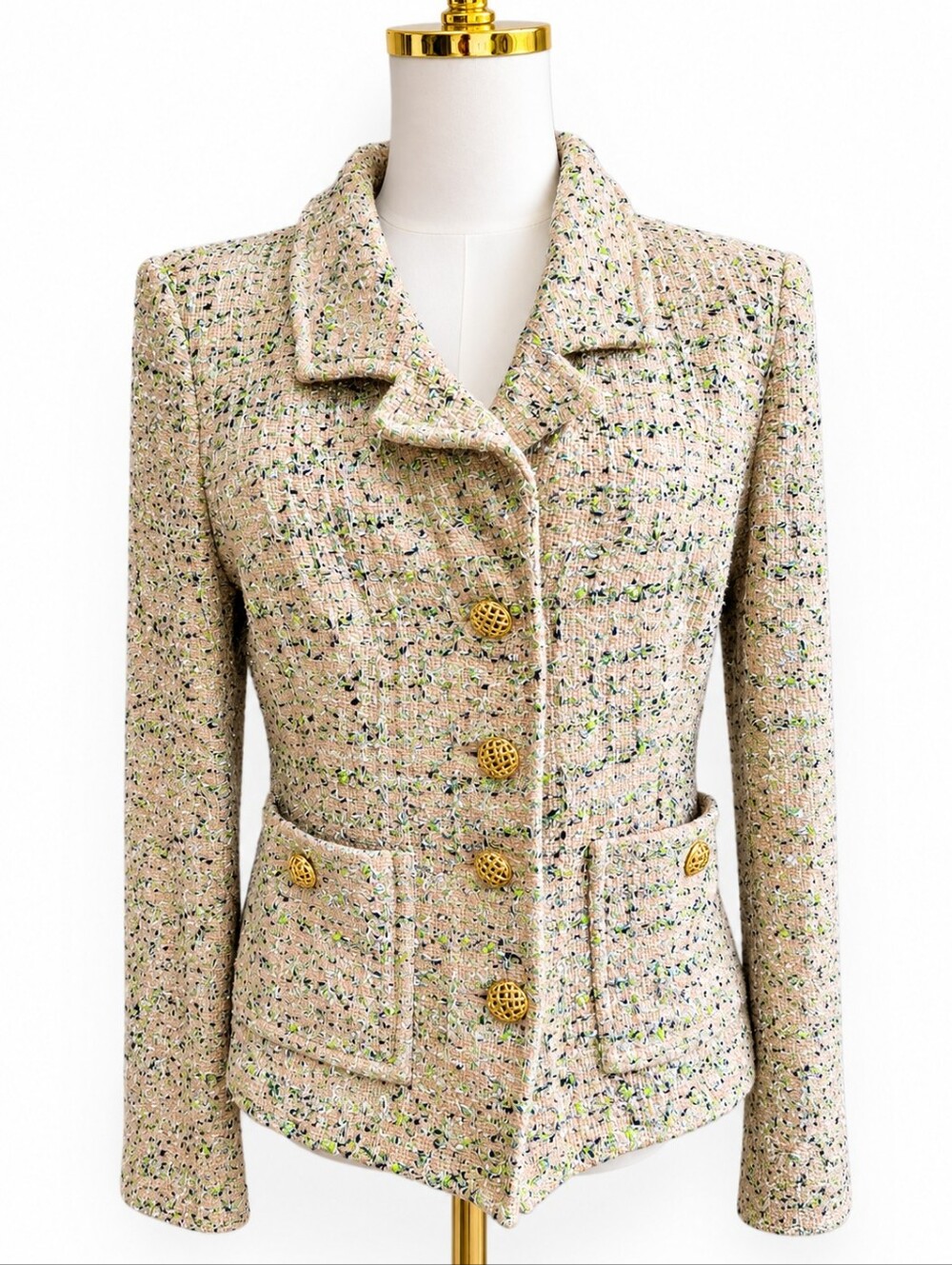 St. John Knit Sweater Blazer Size 8 Made in USA
